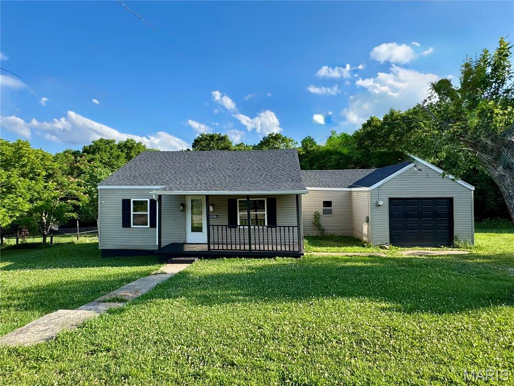 Move in ready home. New roof, new flooring, new trim, updated bathroom, and freshly painted. Large living room, cute eat in kitchen. Home is all electric with large backyard. 1 car oversized garage and plenty of parking. Covered front porch and deck on back.