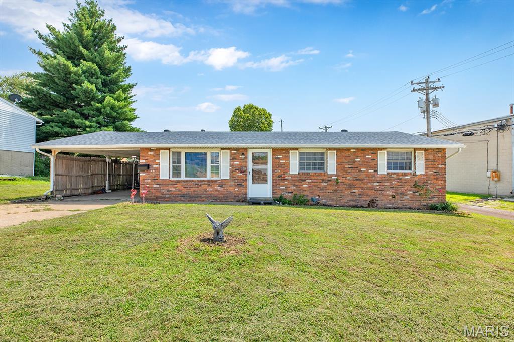 Checkout this 3 bed 1 bath brick/frame home located on quiet street.  Home features 1 car carport, 3 car detached garage plus additional storage shed,  large eat in kitchen, fenced in back yard.  Set your appointment today!  Being sold AS/IS WHERE IS, seller to make no repairs and will not provide occupancy.