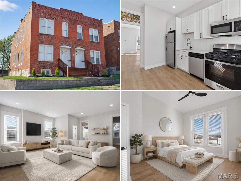 Motivated seller — he's closing on another property and wants to align closing dates for a 1031 exchange, so schedule your tour and submit your offer ASAP! 

 2223–2225 Benton Terrace presents a rare opportunity to acquire a fully renovated 4-family property in the heart of DOGTOWN, one of St. Louis’ most desirable and walkable neighborhoods. This is a true turnkey asset, meaning all major renovations have already been completed, allowing a new owner to step in immediately without the need for additional work or capital expenditures.

The property consists of three 2-bedroom units and one 1-bedroom unit, all updated with modern finishes and highly attractive to today’s renters . Each unit includes IN-UNIT LAUNDRY, central air, and updated systems, features that significantly reduce vacancy risk and support strong rental demand.

What makes this opportunity especially unique is its flexibility. For an owner occupant, one unit is currently vacant and ready for immediate move-in, allowing you to live in the property while the other three units generate income. The existing tenants are already producing approximately $4,395 per month, which can offset a substantial portion of your monthly mortgage. In simple terms, this allows you to live in a fully renovated property in a prime location at a significantly reduced out-of-pocket cost compared to a traditional single-family home.

For investors, the property offers a clear and straightforward path to stabilization. Once the vacant unit is leased, the total projected rental income reaches $5,945 per month, or over $71,000 annually . With minimal ongoing maintenance needs and strong in-place rents, this creates a stable, income-producing asset in a high-demand rental corridor.

The location further enhances the long-term value of the investment. Situated just steps from Forest Park and within walking distance to Tamm Avenue, residents have easy access to some of the city’s best restaurants, bars, and outdoor amenities. The property is also minutes from Washington University, BJC Hospital, Clayton, and major highways, making it highly attractive to students, medical professionals, and young professionals alike.

Whether you are looking to house hack your way into real estate ownership or acquire a stabilized, low-maintenance rental property, 2223–2225 Benton Terrace offers a rare combination of location, condition, and income potential that is difficult to find in today’s market.
