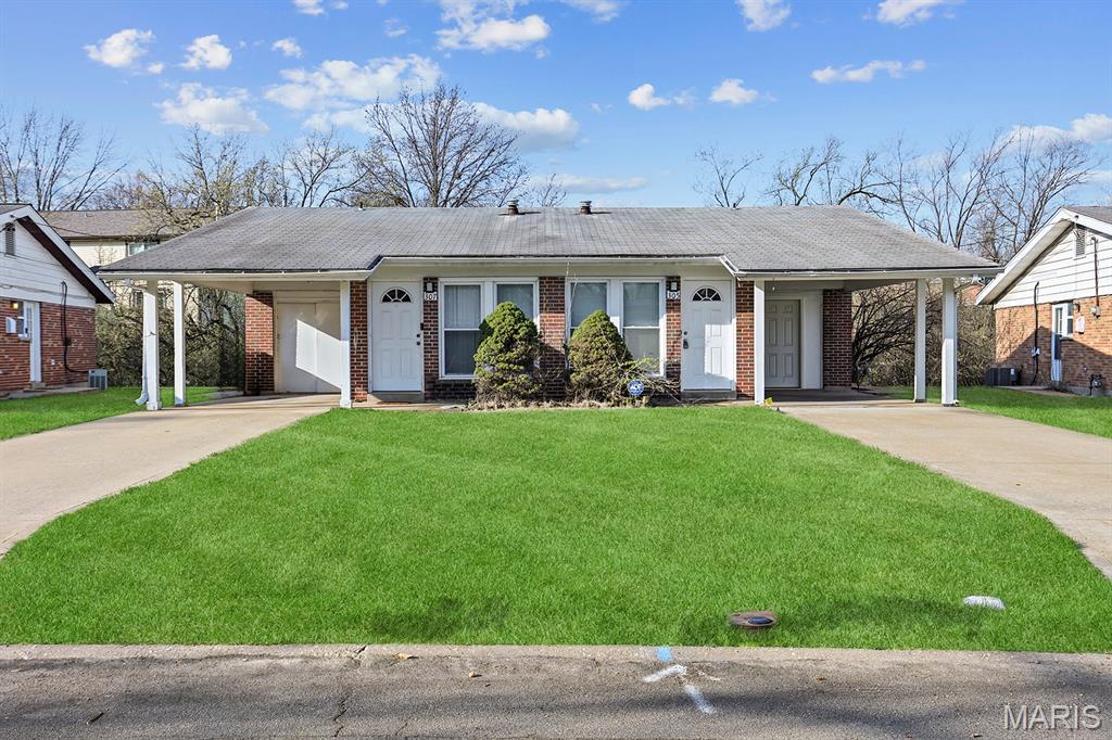Opportunity meets flexibility at 305 St. Eugene in Florissant. This well-positioned duplex features two spacious 2-bedroom, 1-bath units, making it an ideal option for both investors and owner-occupants looking to offset their mortgage. One unit is currently leased at $1,250 per month and offers stable income with room for cosmetic improvements, while the second unit has been recently renovated with updated finishes and stainless steel appliances, ready for immediate occupancy or additional rental income. Each unit includes dedicated storage space and its own covered carport, adding convenience and value for tenants. Whether you’re an investor seeking strong cash-flow potential or a house hacker looking to live in one unit while the other helps cover the mortgage, this property offers a rare combination of income, flexibility, and long-term upside in North County.