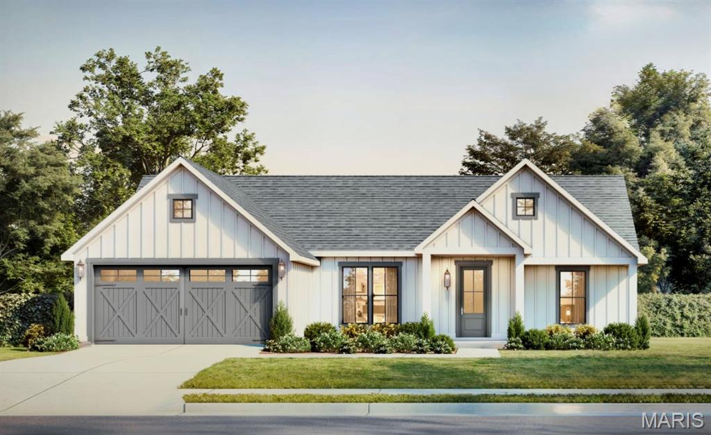 New Construction – To Be Built! Take advantage of the opportunity to own a stunning custom-built ranch-style home offering 2,539 square feet of thoughtfully designed living space, complete with a 1-year builder's warranty for added peace of mind. This impressive home features 5 bedrooms, 3.5 bathrooms, and a highly desirable divided floor plan with two primary suites, making it ideal for multi-generational living or accommodating guests. The spacious main-level primary suite offers a luxurious retreat with a double vanity and beautifully tiled walk-in shower. The second primary suite is located in the finished walk-out basement and features a large walk-in closet along with direct access to the oversized family/bonus room. The heart of the home is the open-concept living area, showcasing vaulted ceilings, abundant natural light, and durable luxury vinyl plank flooring throughout. The kitchen is designed to impress with a large center island, granite countertops, custom solid wood knotty alder cabinetry with crown molding, a walk-in pantry, and a full suite of Energy Star stainless steel appliances. Additional features include a high-efficiency Carrier heat pump, finished walk-out basement, and a spacious John Deere room providing excellent storage and workshop potential. The exterior combines timeless curb appeal with real stone accents, vinyl siding, and a wood back deck overlooking the peaceful wooded backdrop. Act early and buyers may have the opportunity to customize select finishes and features, creating a home tailored to their personal style. Don't miss this chance to build your dream home with quality craftsmanship, modern finishes, and a functional layout designed for today's lifestyle. Photos listed are of likeness to what will be built. Sparklite fiber optic internet with 1 gig speed is available.