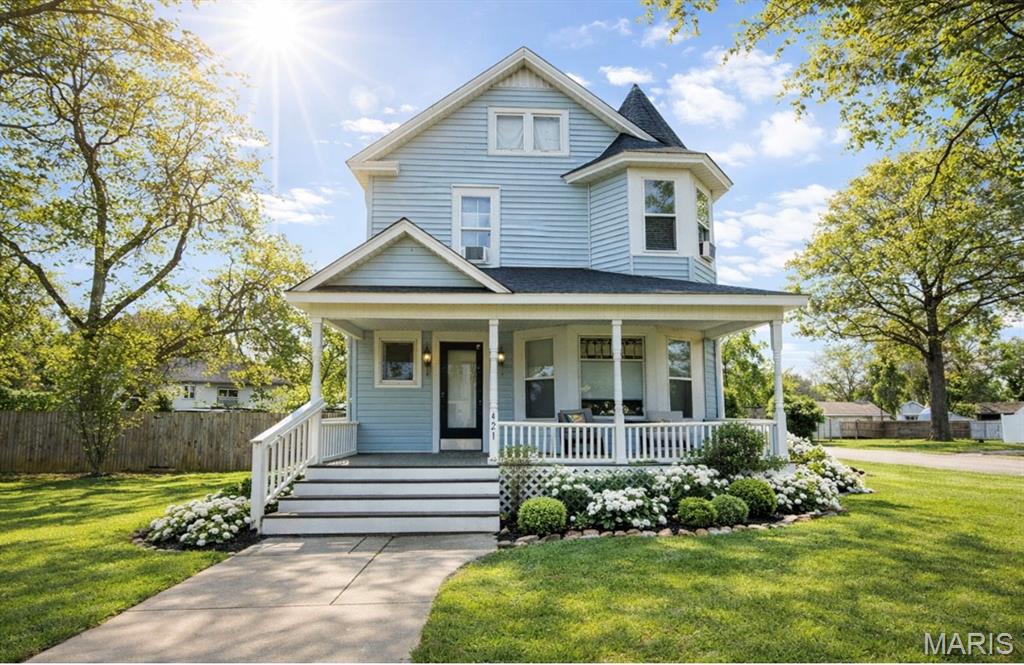 This two-story Victorian gem in Dexter blends historic charm with modern comfort. The upper level offers 3 bedrooms, a full bath, and laundry area. On the main floor, enjoy a spacious kitchen with appliances, separate dining room with abundant windows, inviting living room with original Craftsman-style columns, and a half bath. Rich with character, this century-old home features a welcoming foyer, stained glass, and bay window. Located on a corner lot….relax on the covered front porch, private deck, or patio with gazebo and privacy fence. Covered rear parking is accessible from the alley. Conveniently located near schools, restaurants and shopping, this stunning property is perfect as a family home or potential Bed & Breakfast.