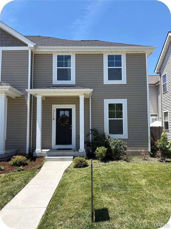 After building homes in St. Louis for over a century, CF Vatterott knows what works—and this one hits all the right notes. Located just steps from Carondelet Park, the Rec Plex, and weekend concerts, this never-lived-in home blends modern living with unbeatable location. You'll love the “new home” feel from the moment you walk in—everything is fresh, clean, and completely move-in ready. The open-concept main floor is ideal for everything from laid-back Netflix nights to having friends over for brunch. Main floor laundry? Yep, right off the kitchen. And don’t sleep on the brand-new garage—it’s so clean you might actually enjoy parking. Upstairs, the spacious primary suite gives you that little extra luxury with double sinks and a big walk-in closet. Two more bedrooms (also with walk-ins!) and another full bath round out the second level. Need more space down the road? The basement is ready for your vision—home gym, office, or movie room, it’s up to you. Grill nights are calling from the back patio, just off the kitchen—perfect for fall evenings. Whether you're a first-time buyer or upgrading your lifestyle, this home has everything you need—and nothing you don’t. Come see it. Fall in love. Make it yours. Don't get lost in the Zillow shuffle—contact me directly for a private tour!