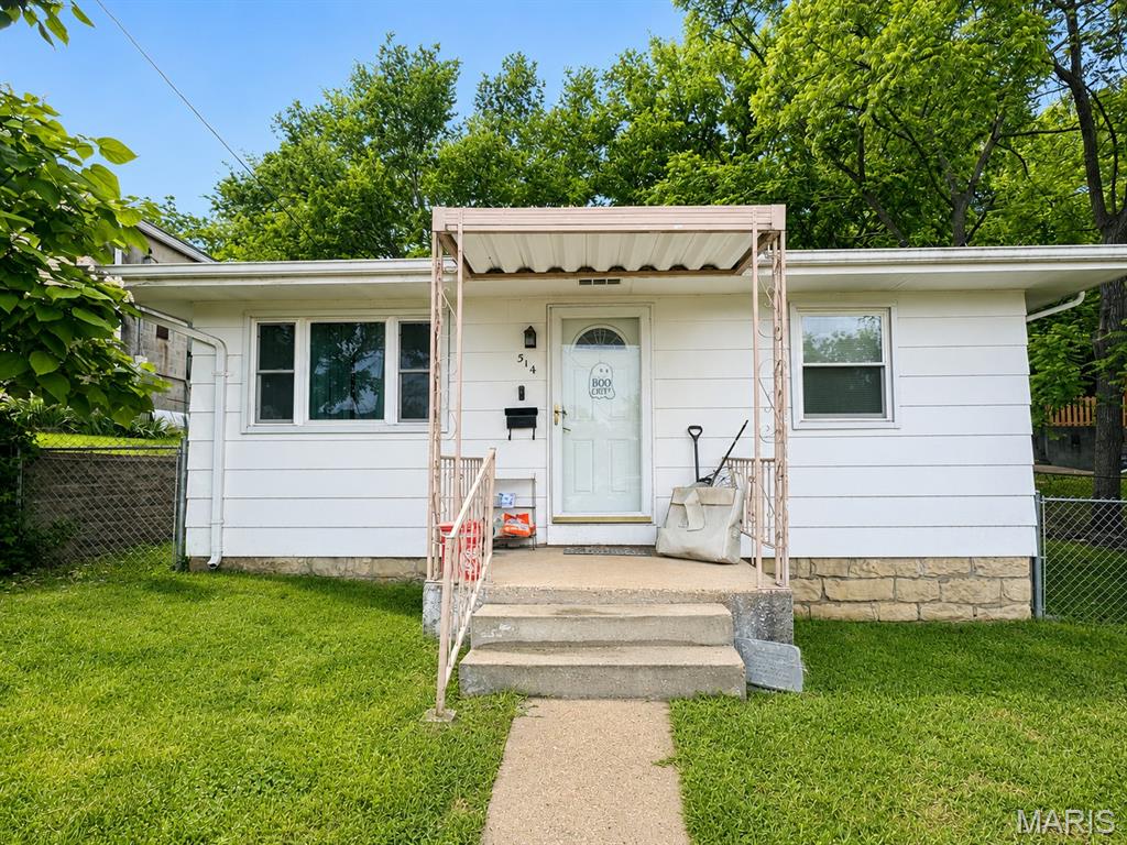 Charming  2 bedroom, 1 bathroom all electric home located in the heart of De Soto. This home offers a functional layout, covered front porch, and convenient access to local shopping, schools, parks, and other community amenities. The property is move in ready while still offering opportunity for updates and improvements to make it your own over time. Whether you are looking for a starter home, investment property, or a place to add your personal touch, this home offers solid potential and value. Property is being sold as is