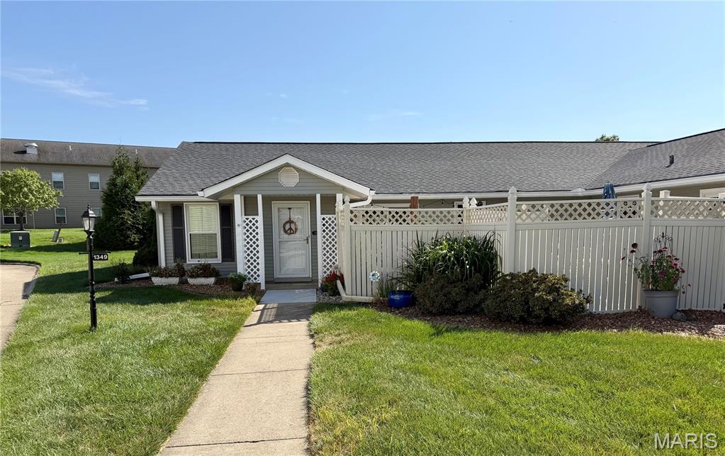 Welcome to this 2bed/2 bath beautifully maintained condo located in the highly desirable Normandy Place Community in Godfrey!  The primary bedroom offers a large space with a large walk-in closet and private 1/2 bath.  This inviting home has received numerous updates, including fresh interior paint throughout, plumbing and lighting upgrades and brand-new windows installed in 2024. Both bathrooms feature new vanities, while additional improvements include a new water heater and garbage disposal all in 2024. The laundry room was thoughtfully enhanced as well in 2024 with added shelving and a convenient sink, providing excellent functionality and storage. The property includes a 1-car attached garage plus two additional parking spaces. Enjoy the ease of condo living with the HOA covering weekly mowing, exterior building maintenance, landscaping and snow removal. Make sure to check out the adorable private patio!  This is a wonderful opportunity to enjoy a well-maintained home in the desirable community with many of the major updates already completed!  MORE PHOTOS COMING 8/19