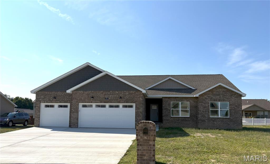 Finally, HOME! Your Fabulous New Construction Home w/Impeccable Craftmanship & Detail Plus Everything You’re Wishing For! Your Open Concept 1 Story Ranch Home offers 3 Bedrooms, 2 Baths, Primary Bedroom Suite w/Sitting Area, Walk-in Closet and Luxury+ Bath w/Walk-in Shower. Welcoming Foyer leads you into Vaulted Ceiling Great room w/Fireplace and Huge Picturesque Windows Carrying Abundance of Natural Sunlight throughout. Bright Open Gourmet Kitchen W/Custom Cabinetry, Granite C-tops, Walk-in Pantry, SS Appliances, Oversize Island & Dining area awaits the Family Chefs and their Delicious Creations. Patio Drs leading to Large Backyard. Lower-Level W/Rough-in for Future Bath & Egress Window is ready for your personal touches at an additional per sq ft “Builder Special” price. Your New Home delivers Easy Access Local Entertainment, Shopping & the best of Millstadt’s hopping culinary scene. Hurry Call Today! Your Home Sweet Home is Waiting For You or Let's discuss building Your Dream Home.
