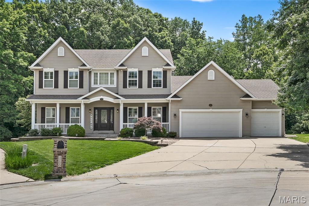 Your dreams of a home close to the golf course with its own private pool are over!  1100 Cypress Point Dr is just the home you have been waiting for!  Exquisite 4BR, 3.5 bath 2 story in desirable Turtle Creek! Private, picturesque setting with beautiful curb appeal, covered porch, lush landscaping with irrigation system, 3 car garage and saltwater INGROUND POOL that backs to a beautiful tree line for the upmost privacy! This gorgeous and ever so spacious home was made for entertaining with an open floor plan and upgrades throughout. Elegant dining room, french doors to the den and spacious great room with wood burning fireplace and a beautiful bay window. This gourmet kitchen boasts custom cabinets with granite countertops, a center island with breakfast bar, slate tile floors and backsplash, workstation, pantry, cozy sun room and door to the treelined backyard, for you to enjoy all your private backyard oasis has to offer all while also enjoying your fabulous saltwater pool, and as an added bonus there is a hot tub perfect for year round soaking making this the perfect spot for outdoor enjoyment and entertainment. So many upgraded features like hardwood floors, plantation shutters, crown moulding, dual zone heating and cooling and so much more!  Upper level offers a luxury primary suite complete with walk-in closet and deluxe bath with onyx double sink vanity, soaking tub and onyx shower. 3 additional generously sized bedrooms and full guest bath. The finished lower level provides a large family room/recreation room complete with wet bar, sitting room and flex room currently being used as the 5th (non-conforming) bedroom and could easily be used as a second home office or exercise room, all this giving you over 4000 sq ft of living space. The list goes on and on!  If all this isn't enough your HOA gives you so much to enjoy!  3 pool parties, 2 adult pool parties, Halloween parade and party, Santa breakfast at the Falls, and an Easter egg hunt at the golf course!  This community living doesn't get any better!  Make your appointment today!