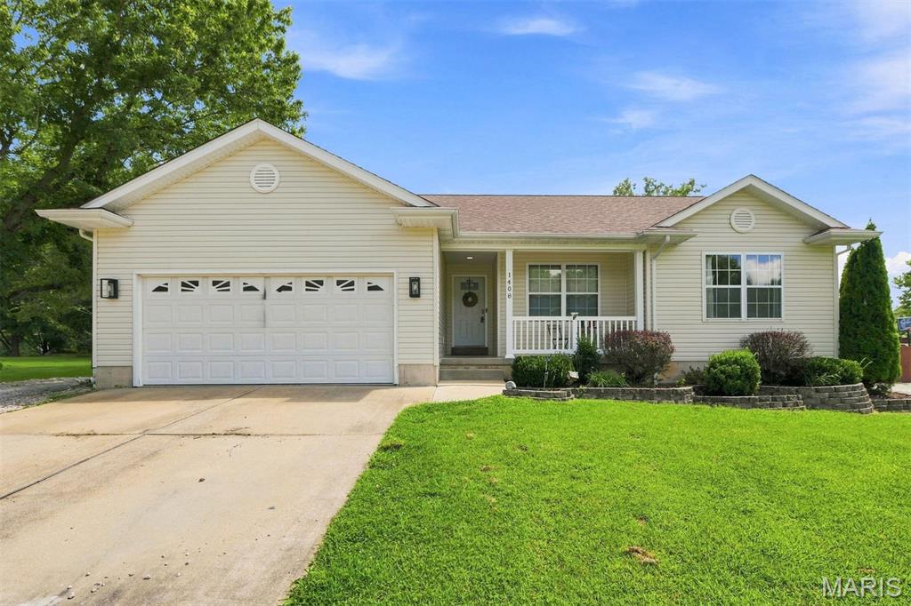 This is a must see, lake life at its best! 3 bedroom 2 full bath ranch house with a sleeping room in a full basement just waiting for your finishing touches to.  This home features a beautifully updated kitchen with white cabinets, quartz countertops, a center island with ceramic tile flooring, kitchen pantry. Bamboo hardwood flooring. Main floor laundry. Updated primary bath with walk in shower and granite countertop. Walk out onto your oversized composite decking with a pergola and take a swim in your newer above ground pool for those hot summer days! Enjoy your fenced in level backyard that backs up to woods. Store your extra yard equipment in your 10x20 shed with electric. There is a  30 & 50 amp camper plug ins. New Govee Christmas lights on front of house. New roof 2026, Newer 50gal water heater 2022 , furnace May 2025 installed so much more.. Don't miss out on this gem!