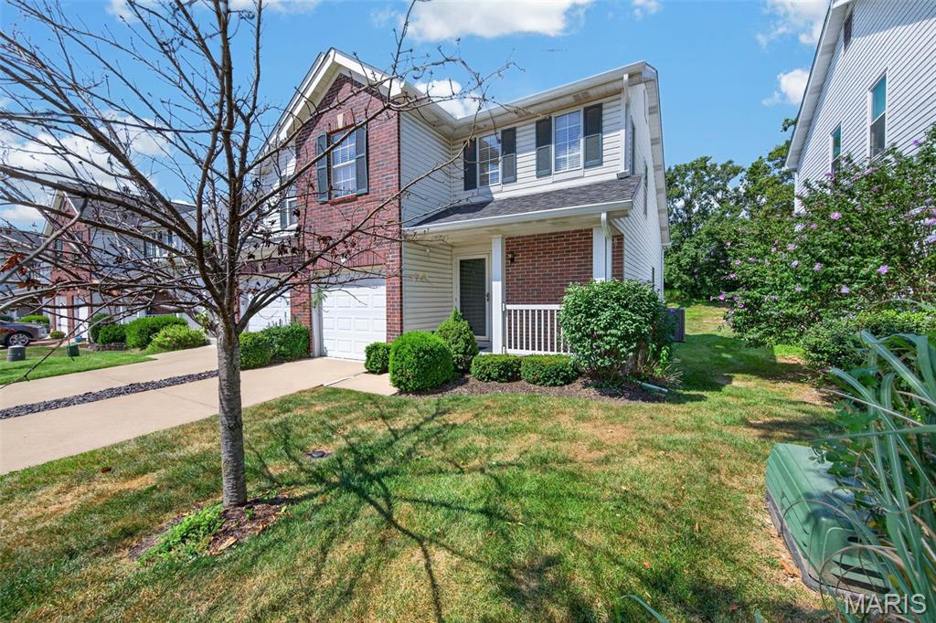 Seller is offering a closing cost credit toward flooring or another update of the buyer’s choice! Priced under $240,000 in the desirable Mehlville School District, this 3 bedroom, 2 full bath home offers over 1,800 finished sq. ft. and plenty of potential. The open main level flows nicely from the foyer into the living and dining areas, with a main floor primary bedroom featuring a large walk in closet. Upstairs, you’ll find a bright and airy loft with plenty of natural light that could make a great office, bedroom, or flex space, along with a second bedroom with its own walk in closet and a full bath. The finished lower level offers a spacious rec room, ample storage, sump pit, and newer HVAC and AC. Enjoy the private wooded backyard that backs to the trees, plus a large concrete patio, fully insulated one car garage, and a fantastic location just steps from Grants Trail and Green Park. Located in Tiffany Village, this home offers the space, location, and opportunity to make it your own!