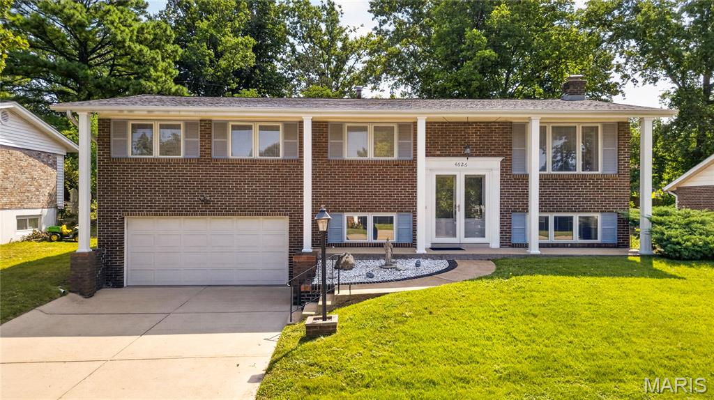 Welcome home to 4626 Yorkchester Drive! Nestled in the desirable Foxboro Meadows community in South St. Louis County, this inviting 3-bedroom, 2-bath home offers comfortable living space, a practical floor plan, and a convenient location close to shopping, restaurants, parks, major roadways, and all the amenities Oakville and South County have to offer. Inside, you'll find a welcoming layout with spaces designed for everyday living and entertaining. The lower level adds valuable flexible living space and features a wood-burning fireplace, creating a cozy setting for relaxing, and a built-in bar for entertaining and gathering with family and friends. One of the home's standout advantages is the peace of mind that comes with newer major systems. The HVAC and roof are approximately 4 years old, and the water heater is approximately 3 years old—giving the next homeowner several important updates already taken care of. The home has also just received a fresh coat of paint and brand-new carpet throughout, giving the interior a clean, fresh feel and making it truly move-in ready. Whether you're a first-time buyer, looking for room to grow, or simply want a well-located home with important major updates already in place, 4626 Yorkchester Drive is ready for its next chapter. Come see everything this home has to offer!
