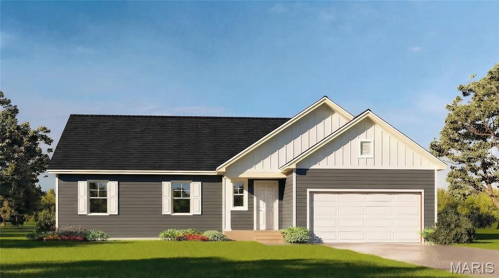 Welcome to this charming 3-bedroom, 2-bathroom Cypress floor plan. This ranch-style home perfectly blends comfort and convenience. As you step through the foyer, you're greeted by a spacious great room that's perfect for family gatherings or cozy movie nights. The open floor plan seamlessly connects the great room to a well-equipped kitchen, complete with ample counter space and pantry. The primary bedroom suite is a true retreat, boasting a private bathroom and plenty of closet space. The additional two bedrooms are generously sized and share a well-appointed bathroom. Whether you're a first-time homebuyer or looking to downsize, this ranch home offers a unique blend of style, function, and comfort. Upgrades available include vaulted ceilings, fireplace, kitchen island and kitchen extension to name a few. There are 3 elevations to choose from: Traditional, Farmhouse and Craftsman. Shown with the Traditional elevation. This listing is for a To Be Built home.