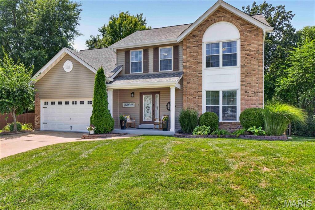 OPEN HOUSE SUNDAY - 8/16 FROM 1:00 PM - 3:00 PM
Showings begin on Friday, August 14!
This stunning updated 2 story home is located on a quiet cul-de-sac with an incredible yard backing to woods/common ground. The interior has been extensively updated and impeccably maintained. Beautiful wood floors extend throughout the main level. The front room has worked for the current family as a home office and a child's playroom but can be used as a formal living room - or whatever your needs require!  There is a formal dining room which enters into the amazing, beautifully updated kitchen/eating area with stunning custom cabinets, granite countertops, updated appliances and  doors leading to the patio, deck and the incredible yard and view. The beautiful main level family room has a vaulted ceiling, a woodburning fireplace and is a perfect place to enjoy family time or to entertain guests!  The upper level is as beautiful as the main level with a spacious, updated primary suite with vaulted ceiling and a luxury bath with newer adult-height double bowl vanity, a soaking tub, separate shower and a walk-in closet.  There are 3 additional bedrooms and an updated hall bath.  The walk-out lower level is unfinished but has endless possibilities.  A BIG plus is the subdivision amenities which include a clubhouse, pool and tennis courts! BIG PLUS - New roof, siding, and  gutters installed in 2026! Don't miss out on seeing this beautiful home!