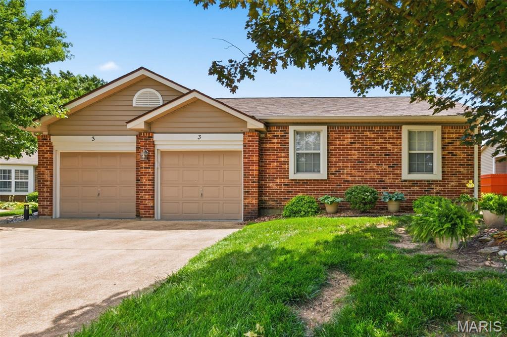 Perfectly positioned along the Lake St. Louis Golf Course, this beautifully updated brick townhome features breathtaking views, soaring ceilings, and a spacious open layout that truly sets it apart. Combining low-maintenance living with stylish updates throughout, this home offers an exceptionally open and airy floor plan designed for both comfortable everyday living and effortless entertaining.
The moment you step inside, you'll be impressed by the spaciousness of the main level. Vaulted ceilings soar overhead while multiple skylights flood the home with natural light, creating a bright, inviting atmosphere. Light-toned LVP flooring flows throughout the living areas, and the open layout allows the great room, dining area, and kitchen to blend seamlessly together, making the entire space feel even larger.
The vaulted great room serves as the centerpiece of the home, featuring a cozy fireplace and expansive views of the surrounding living spaces. Just beyond, the dining area flows effortlessly into the beautifully updated kitchen, where custom cabinetry, granite countertops, stainless steel appliances, and designer accent details create a polished, upscale feel. Tucked just off the kitchen is a convenient laundry area with a washer and dryer that stay making it truly move in ready. Sitting room just off this area serves as the perfect drop zone when entering from the attached two-car garage.
The spacious primary suite offers vaulted ceilings and a private door leading to the sunroom. The luxurious ensuite bath features dual vanities, a soaking tub, separate shower, stylish accent tile wall, and a large walk-in closet. A second slider opens to a private deck enclosed by a privacy fence, creating a peaceful retreat. The divided bedroom floor plan places the second bedroom and full hall bath on the opposite side of the home, providing comfort and privacy for guests.
One of the home's most impressive features is the glass-enclosed sunroom overlooking the Lake St. Louis Golf Course. Whether enjoying your morning coffee, entertaining friends, or simply taking in the view, this space offers year-round enjoyment. Step outside to the patio and enjoy the peaceful golf course setting and beautiful surroundings.
The finished lower level offers incredible flexibility and could easily function as private guest or in-law quarters. Complete with a spacious living room, kitchen, dining area, sleeping area with bathroom and walk-in closet, an additional walk-in storage closet, and a bonus room ideal for a home office, or exercise room, the lower level provides endless possibilities.
The HOA handles exterior maintenance, landscaping, and snow removal, allowing you more time to enjoy everything the Lake St. Louis Community Association has to offer, including two lakes, golf, swimming pools, clubhouse amenities, tennis courts, pickleball courts, and more. Combined with one of the best golf course views in Lake St. Louis, this exceptional home offers the perfect blend of luxury, convenience, and lifestyle.