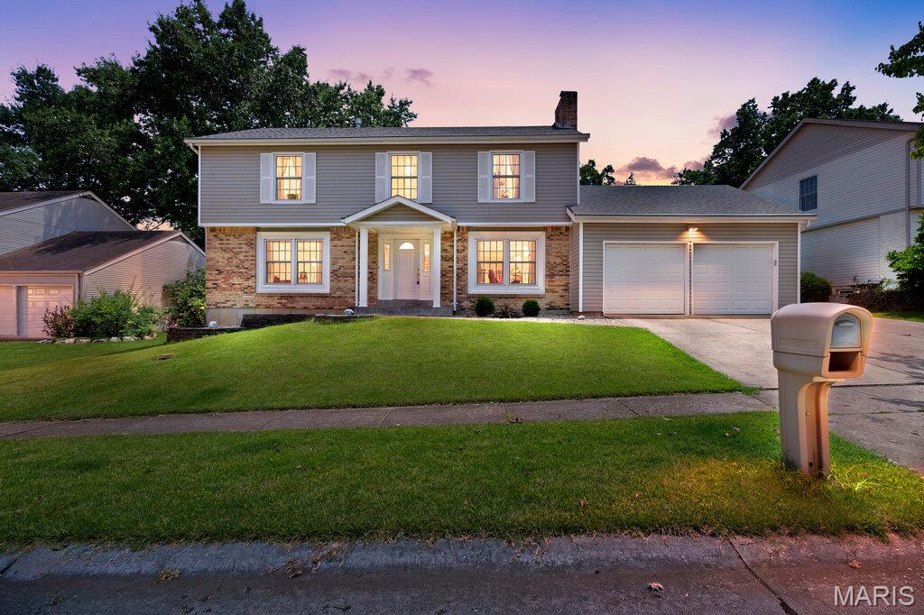 Beautifully situated in one of Chesterfield’s most sought-after subdivisions, this spacious two-story offers an exceptional opportunity to create your dream home in an unbeatable location within the award-winning Parkway School District. Thoughtfully designed with a highly functional layout, the home features four generously sized bedrooms, including a spacious primary suite with walk-in closet and large en suite bath complete with double sinks. Three additional upstairs bedrooms all offer ample closet space, while the beautifully updated hall bath adds a fresh, modern touch.

Plank flooring runs throughout the entire second level, while hardwood floors span most of the main floor. The light-filled kitchen features newer double wall ovens, a glass cooktop, and a large window overlooking the expansive fenced backyard with paver patio — perfect for outdoor entertaining, play, or relaxing evenings at home. Additional highlights include main floor laundry and a finished lower level with rec space plus office/sleeping area for added flexibility. An outstanding opportunity to personalize a home with great bones, generous living spaces, and an incredible Chesterfield location close to parks, shopping and dining.