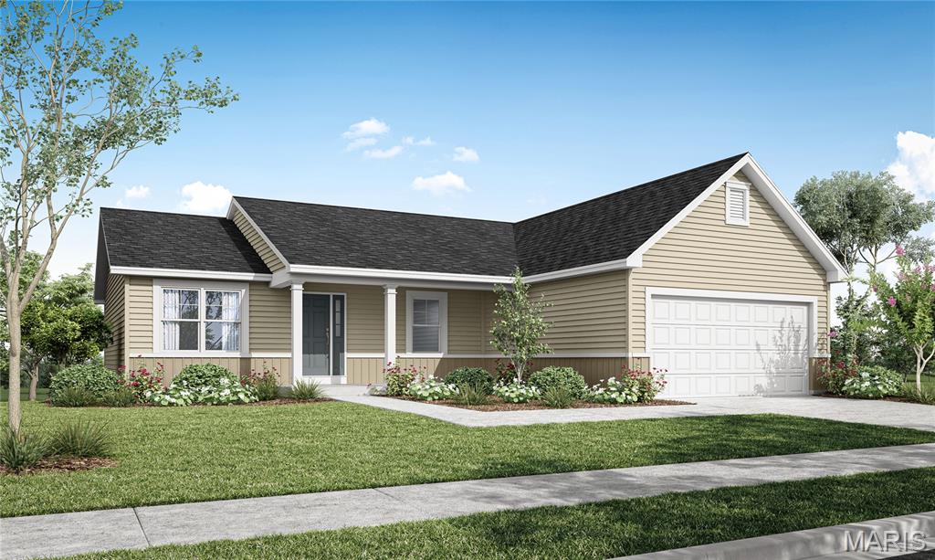 Open daily from 11-5.  Contracts will be on Builders forms.  This 3 bedroom, 2 Bath Ranch style home is now complete.  Features in this home include a Spacious Great Room, Kitchen & Breakfast Room with a Smooth-top Self Cleaning Range, Microwave & Dishwasher.  Six Panel Doors, Satin Nickle Door Hardware, Wood tone kitchen cabinets with Granite Kitchen Counters, Large Kitchen Island w/ Overhang, 8" Deep Stainless Steel Sink, Moen Faucets, a Walk in Pantry & Main Floor Laundry.  The Primary Bedroom has a walk in closet & the Primary Bathroom has a double bowl vanity & a 5' shower w/ semi frameless shower door.  Other Features Include 30 Yr. Architectural Shingles, Enclosed Soffits & Fascia, 42" Wide Curved Walkway, Egress Window, Rough In Plumbing for a Future Bath in LL & a Fully Sodded & Landscaped Yard.