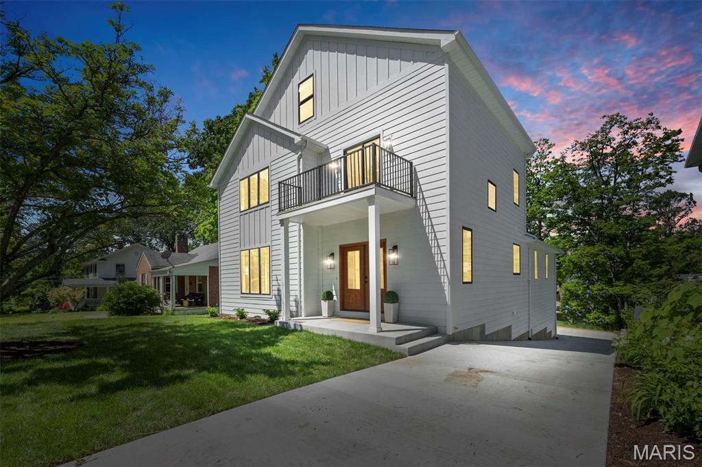 Live the coveted downtown Kirkwood lifestyle in this meticulously crafted custom home. Award-winning restaurants, shopping, the historic train station, and popular farmers market-all just minutes from your front door! Over 4000 sq ft of living space with 5 bedrooms, 4.5 bath. This premium build offers unmatched quality with:Designer kitchen featuring custom cabinetry,natural quartzite countertops,42”Dacor refrigeration,48”professional gas cooktop. Lavish main floor primary suite w/ radiant heated floors,custom stone shower,& a STL Closet Company system with space for secondary laundry. Dual-zone HVAC with top-tier 26 SEER air conditioning and 98% AFUE furnace. Smart home ready with Cat 5 wiring throughout. Oversized 3-car garage (25’ x 36’) with insulated doors and integrated security. High-end finishes including linear gas fireplace,designer lighting,solid core doors,Marvin Essential fiberglass windows,LP SmartSide siding,Navien tankless water heater,and waterproof Duradek decking. COOL: 14 SEER+