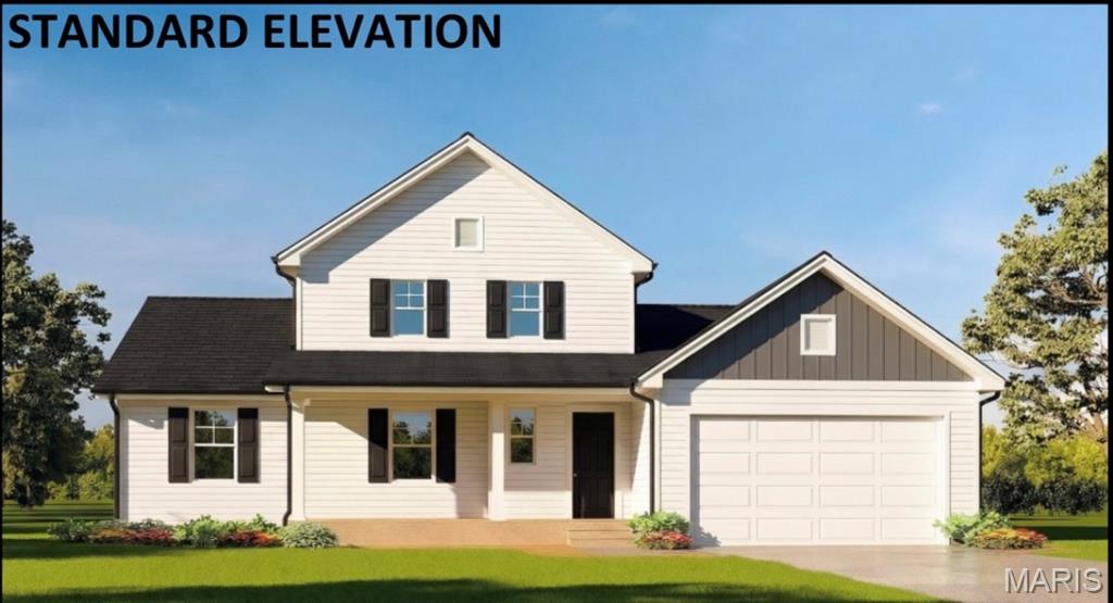 Introducing the all new Riviera floor plan. This stunning 5-bedroom, 3-bathroom house is the perfect blend of comfort and style. As you step through the foyer entry, you're greeted by a spacious great room that's perfect for gatherings. The kitchen is a chef's dream with plenty of counter space and modern appliances. The main floor also features a primary suite that offers a private bath and walk-in closet, and 2 more spacious bedrooms. Upstairs, you'll find a versatile loft space and two more generously sized bedrooms. The real star of the show is the large covered porch. It's the perfect spot for morning coffee, afternoon reading, or evening chats with loved ones. Upgrades available on this model include a fireplace, kitchen island, extended kitchen and rough-in plumbing to name a few. Three elevations available including Traditional, Farmhouse and Craftsman. Shown with the Standard Traditional Elevation. This listing is for a To Be Built home.