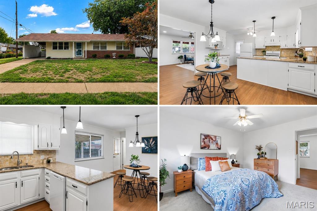 Welcome home to this beautifully updated 3-bedroom, 3-full-bath ranch, where timeless style, thoughtful updates, and exceptional indoor-outdoor living come together in one of the area's most desirable neighborhoods.

The heart of the home is the updated kitchen featuring granite countertops, NEW appliances, pantry, and convenient access to the side parking area, making everyday living and entertaining effortless. Step outside to your private backyard retreat, where a covered patio overlooks lush, professionally landscaped gardens, creating the perfect setting for morning coffee, evening gatherings, or quiet relaxation.

Inside, you'll find fresh paint throughout, three generously sized bedrooms, including a spacious primary suite with a large closet and an updated spa-inspired ensuite bath showcasing a NEW vanity, designer lighting, and a luxurious jetted soaking tub surrounded by ceramic tile.

The finished lower level expands your living space with an impressive oversized recreation room, a versatile bonus room ideal as a guest suite, home office, fitness room, or hobby space, a third full bathroom, and an abundance of storage to keep everything organized.

Additional highlights include a 3-year-new roof, brand NEW HVAC and NEW Hot water heater, updated vinyl windows throughout, storage shed, and beautifully designed patio spaces that make entertaining family and friends a delight.

This home offers the perfect blend of comfort, quality, and style—all in a sought-after neighborhood convenient to shopping, dining, parks, and everyday amenities. Move-in ready and meticulously maintained, this is a home you'll be proud to call your own. Schedule your showing today!
