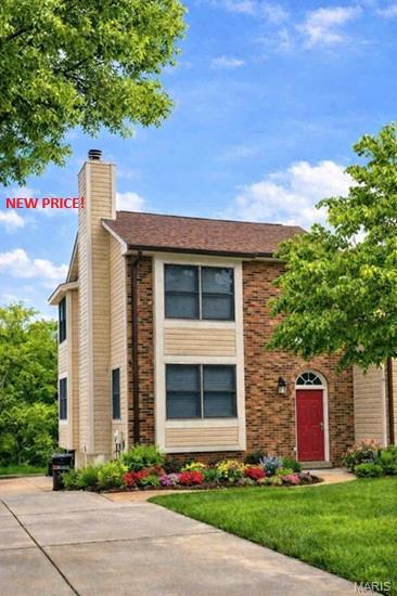 Great New Price! Welcome to the timeless style this beautifully updated 2-bedroom, 2.5-bath townhome has to offer. Nestled within the highly sought-after Duchesne Parque community in South St. Louis County, offering a rare blend of sophistication, comfort, and low-maintenance living. Thoughtfully enhanced throughout, this residence is ideal for discerning buyers seeking quality, convenience, and understated luxury. The main floor showcases newly installed laminate flooring (2024), fresh designer-inspired paint, and refined lighting selections that elevate the home’s ambiance. A gel-burning fireplace creates a warm focal point, while the main-floor laundry adds everyday practicality. The renovated kitchen features beautifully refinished cabinetry with updated hardware, new sink and faucet, stylish backsplash, and a new garbage disposal—an elegant and functional culinary space with overhead exhaust and lighting. Upstairs, are two generously proportioned bedrooms offer comfort and privacy. The primary suite is appointed with an updated bath featuring a frameless glass shower door (2023), complemented by Rainfall shower head and a distinctive 32" port-style window that enhances natural light and architectural interest. The oversized 2-car garage with storage—an exceptional amenity in condo living, private deck overlooking tranquil wooded views, ideal for quiet mornings or social gatherings.  Added Features: Six-panel doors and 4.5" baseboards, Faux wood blinds throughout.  
Peace of Mind: The home has passed occupancy inspection and includes a one-year home warranty, offering added assurance for the next owner. Perfectly positioned near premier shopping, dining, parks, schools, and major highways, this residence provides effortless access to the best of South County living. 
Schedule your private showing and begin the new year in a residence that truly stands apart.