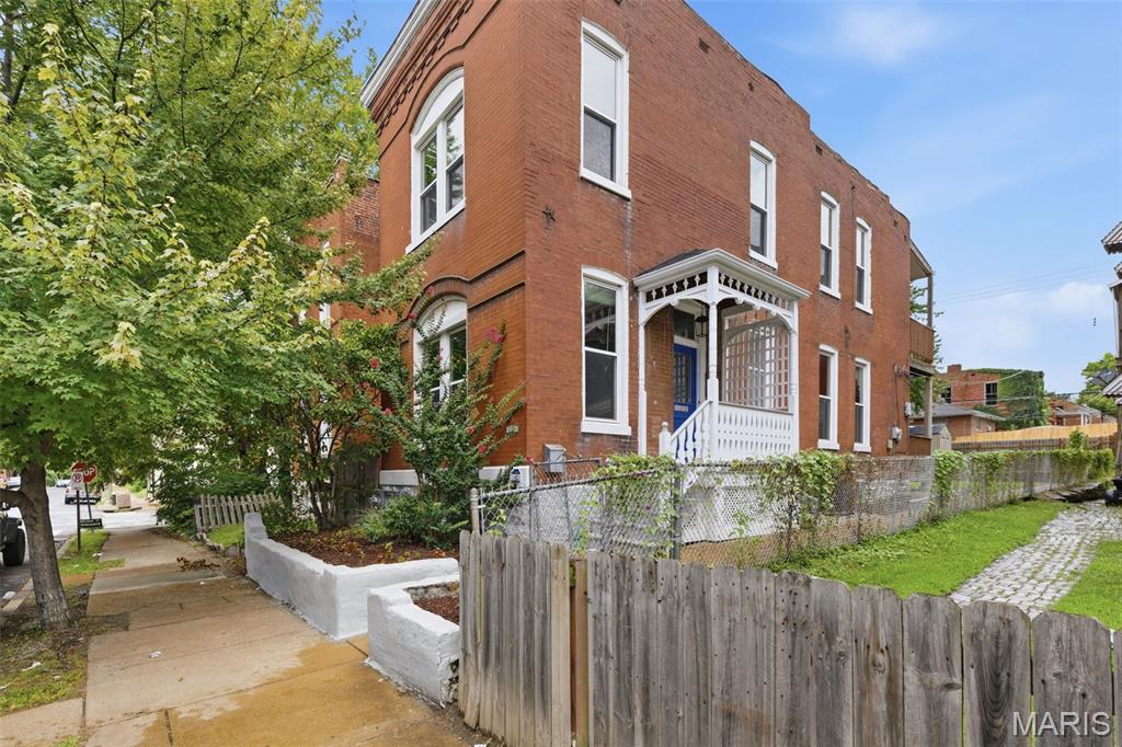 Step into a piece of St. Louis history at 2645 Chippewa! This classic brick home is filled with the character and charm you hope to find in a city property, with beautiful wood floors, historic millwork and details that reflect its 1890s roots. Offering more than 1,500 square feet, the spacious floor plan includes a welcoming living room, built-in bookcases and additional flexible living space that could easily serve as a home office, sitting room, bedroom or whatever best fits your lifestyle. The kitchen features a center island with tons of natural light flooding the home. Upstairs, you'll find two bedrooms along with additional flexible space and access to a balcony. Outside, the fenced backyard provides room to relax, garden or create your own outdoor retreat. With its classic brick exterior, generous room sizes and unmistakable St. Louis character, this is a home with plenty of personality and possibility—ready for its next chapter! ALSO! New front porch and rebuilt back deck, newish AC coil and condensing unit, new roof, and new windows throughout.