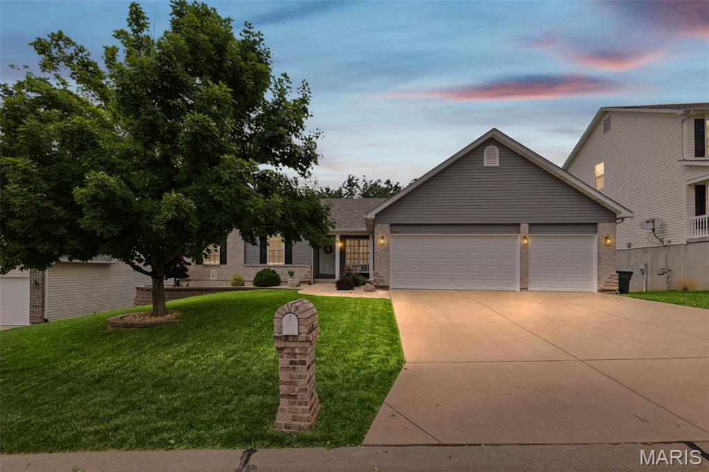 Move right into this gorgeous ranch. Once past the covered front porch enter into the entry foyer that flows into a huge open area that includes a spacious great room with vaulted ceiling. Separate dining room is enhanced with pillars and chandelier. The kitchen & breakfast room displays cathedral ceilings. The remodeled kitchen boasts newer appliances, granite counter tops, an abundance of cabinets, double SS sink and large pantry. The breakfast room leaves plenty of room for an oversized table and bay with slider to a composite upper deck.  This level includes 3 bedrooms with full hall bath and primary bedroom suite provides a spacious walk-in closet with large shoe rack. Check out the beautiful primary bath, separate tub & shower and 2 vanities. The basement is wide open and leaves your imagination to run wild with your own designs but includes a full bath, lots of storage, sump pump & pit and walks out through French doors to the yard. Notice all PVC plumbing and copper water pipes. The rear exterior shows off a two-level composite deck, surrounding a 27' round above ground pool with slide & huge 36 x 16 aggregate patio. Don't miss the oversized 3 car garage and main floor laundry. This home also includes all new vinyl siding, new roof, new garage doors, front yard sprinkler system, plus white 6 panel white doors throughout with Brushed Nickel fixtures and  door hardware. Most rooms have overhead lights and ceiling fans. This home is within walking distance to Seckman School Campus!