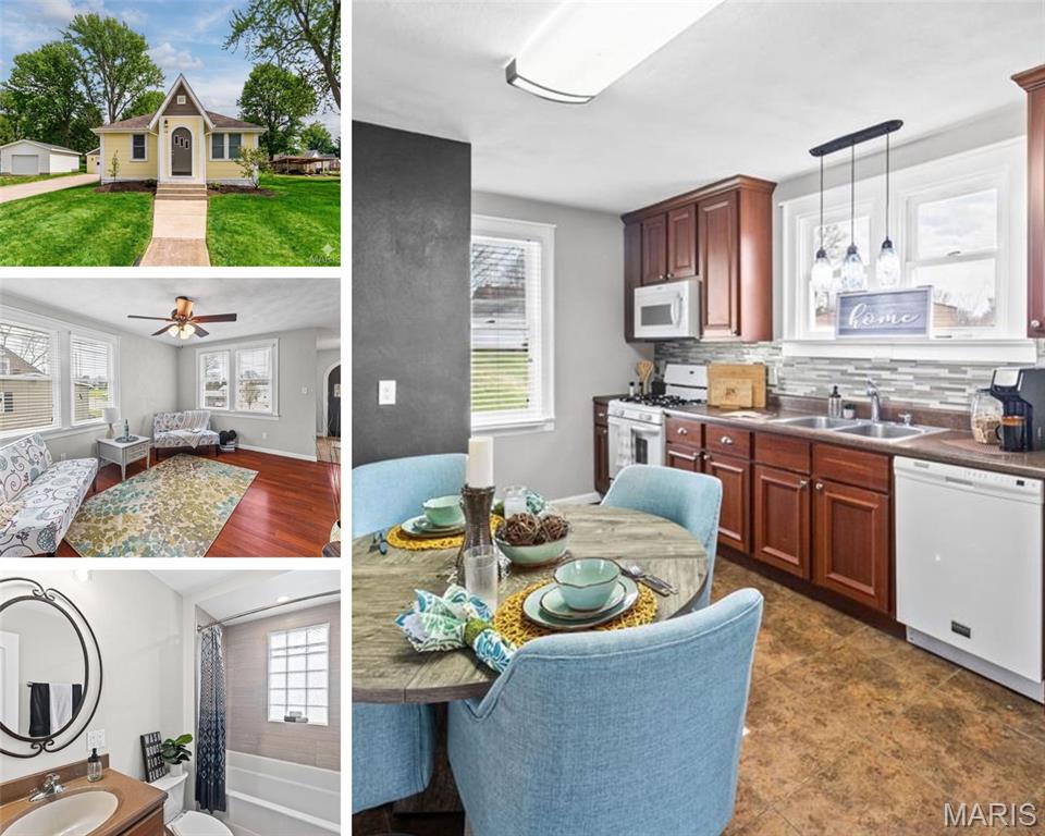 Welcome to 418 S Main Street!! Besides the price adjustment, what else is new??? A DRY BASEMENT! You won't go wrong in this updated and versatile bungalow in a prime Shiloh location. This home offers both charm and functionality.

Inside, a fresh, neutral palette, durable luxury flooring, and an open dining/kitchen layout create a warm, spacious feel. The kitchen features rich cabinetry, ample prep space, and a mosaic backsplash. The bedrooms offer comfortable carpeting and generous natural light. The refreshed bathroom features clean, modern finishes.

The expansive and newly waterproofed basement (an 8k+ upgrade) provides an open area perfect for storage, fitness, hobbies, or future finishing. Outside, the deep lot features a detached garage—ideal for a workshop, vehicles, or equipment. A beautiful patio makes entertaining effortless, and the tiered, tree-shaded yard offers endless possibilities.

The roof is nearly new, HVAC is 2025. 

Did we say LOCATION? SAFB, hospitals, restaurants, shopping, interstate access and many other major conveniences are mere minutes away. Shiloh Elementary is right around the corner! Some of the best chicken wings, per Yelp, in the area are literally across the street. Quaint patio breakfasts at another of Shiloh's finest establishments are at the end of the block.


A rare opportunity in an unbeatable location—this property has space, flexibility, and convenience in the heart of Shiloh.