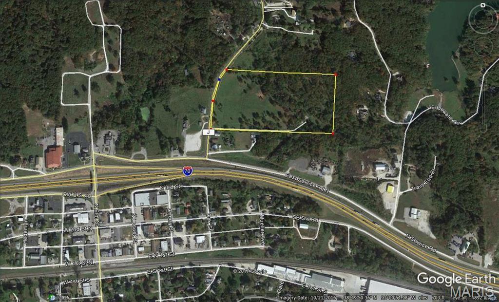 DEVELOPMENT LAND FOR SALE.  17.42 ACRES.  650' OF HIGHWAY J BLACKTOP ROAD FRONTAGE. ALL PUBLIC UTILITIES LOCATED ON SITE. 8' WATER MAIN RUNS ALONG ENTIRE FRONT OF SITE. GRAVITY FLOW SANITARY SEWER LOCATED ON REAR OF SITE.  NATURAL GAS AND ELECTRIC ON SITE.  LEVEL TO GENTLY SLOPING TOPOGRAPHY.  EASY ACCESS AND VISIBILITY TO/FROM HIGHWAY 70. CLOSE TO LOCATION TO NEW MEAT PROCESSING FACILITY LOCATED BETWEEN WRIGHT CITY AND FORISTELL @VETERANS MEMORIAL PARKWAY AND ARCHER ROAD.  PROPERTY  IS CURRENTLY ZONED LIGHT INDUSTRIAL.  LOCATED IN CITY LIMITS OF WRIGHT CITY.   CALL LISTING AGENT.  SHOW AT WILL.  LISTING BROKER RELATED TO SELLER.