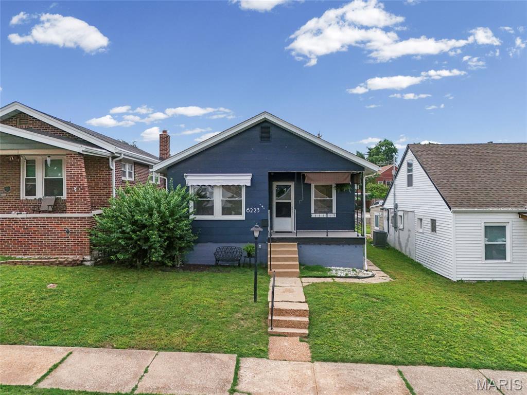 Lindenwood Park Charmer! Large, inviting covered front porch leads you to the inside of this beautiful home - lots of natural sunlight, cozy and yet open layout. Big living room leading you to the dining area & separate kitchen. Historic character throughout - stained glass windows, classic archway and original hardwood trim & baseboards. Cute kitchen with charming built-in storage. You'll fall in love with this home's historic character. Newer water heater and updated windows! Roof was replaced in 2017. The exterior offers a HUGE fenced-in backyard oasis with a great patio area, a shed AND a pool that can stay! BIG basement - ready for your finishes! Could be finished and function as an office, workout area, additional sleeping room+++ Seller is offering ACHOSA Home Warranty. Close to Clifton Heights - this home has an amazing location! Whether you’re an investor or a buyer looking to customize a home in one of the city’s most desirable areas, this is a rare opportunity you won’t want to miss. Close by lots of cafes, restaurants, breweries & wine bars, nearby parks and just minutes from everything STL has to offer! CALL NOW
