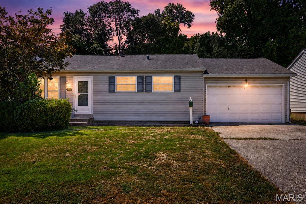 Located in beautiful Maryland Heights. This 3-bedroom, 1-bath home features a wood burning fireplace, hardwood floors, custom designed kitchen & full finished basement. Don't let the square footage fool you. This is great floor plan AND you have a fully finished basement for added livable square feet. An oversized 2 car garage. Can't leave out the fully fenced yard that is hard to find at this price. Home is walking distance to school, parks and convenient to Creve Coeur Park, entertainment, shopping highways and the Maryland Heights Community Center. Great value in award winning Pattonville School District. SOLD AS-IS.