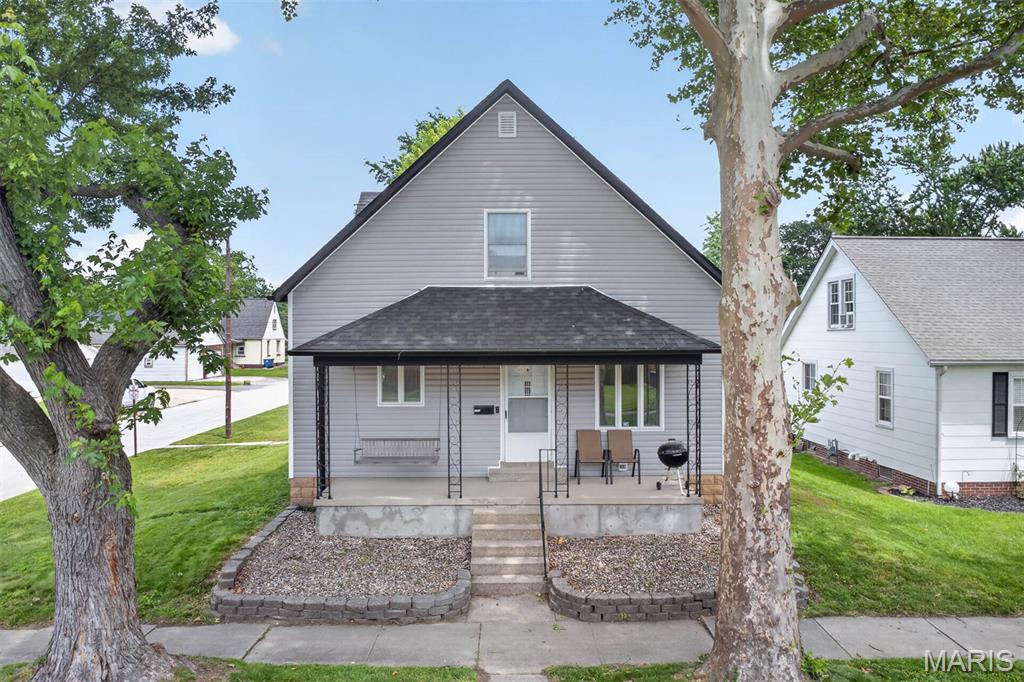 Completely remodeled and thoughtfully updated, this charming 3 bedroom, 2 bathroom home offers modern upgrades throughout while maintaining its inviting character. The whole house remodel in 2020 included new wiring, fresh paint, drywall, baseboards, interior doors, updated plumbing in both bathrooms, and new lighting throughout. Additional improvements include a new roof on both the house and garage in 2023, new siding and gutters in 2024, and brand-new garage doors in 2025. Situated on a desirable corner lot, this property features a spacious yard and a detached 2-car garage with plenty of room for storage or hobbies. Move-in ready with major updates already completed, this home offers comfort, convenience, and peace of mind for years to come!