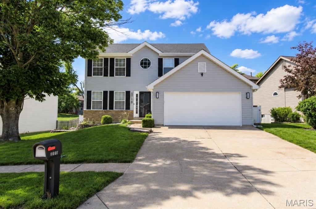 Welcome to 5718 Briarwood Estates Drive. Located in sought-after Oakville, MO. This beautiful, move-in ready home offers 1,700+ sqft, 3 bedrooms and 3 bathrooms. As you enter you will immediately notice the spacious living room seamlessly combined with the dining area with engineered hardwood flooring throughout the main floor.  
The kitchen features Stainless-Steel appliances, ample cabinetry, a portable island and a breakfast area overlooking the backyard. Upstairs, the spacious Primary Suite offers a walk-in closet and private bath with an elegant vanity and glass-enclosed walk-in shower. As well as two additional bedrooms with an updated full bath, completing the upper level. Downstairs, the partially finished lower level provides additional living space perfect for a family room or recreation area, while still offering plenty of storage.

Step outside and enjoy the fully fenced in backyard— great for entertaining family and friends or relaxing after a long day.
Conveniently located near shopping, restaurants, parks and schools. This home offers the perfect combination of updates, space, and location. Don't miss your opportunity to make it yours!

- Exterior improvements (2025) include a new roof, siding, fascia, gutters, downspouts, shutters, garage door and opener. Additional updates include a new A/C unit and humidifier(2023)-
