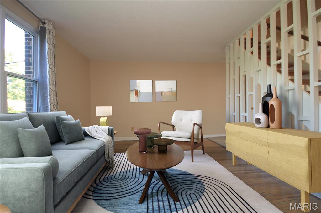 LADUE SCHOOLS! This updated townhome offers move-in ready comfort in the #1 ranked Ladue School district. Whether you are a busy professional , college student, or buyer seeking an affordable entry into Ladue Schools, this 2 bedroom, 1.5 bathroom delivers what you need. Stress free living! This bright open layout features updates, blending style with functionality.  3 levels of living space, offers privacy for every aspect of your life, work, play and home. Enjoy living where everything is moments away- upscale shopping, dining, and major highways. Schedule your showing today!