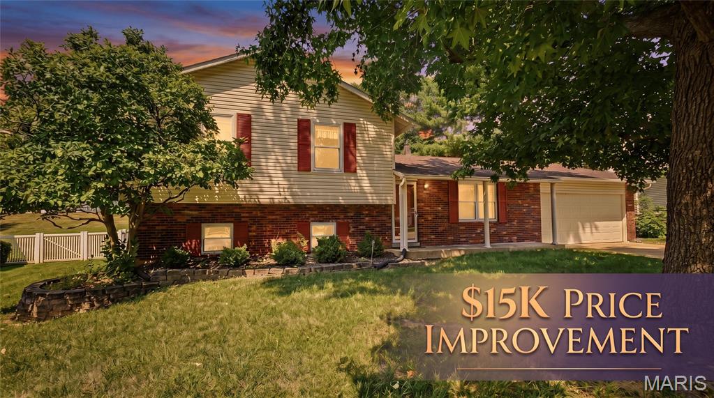 Welcome to 2215 Graystone Drive! This spacious 4-bedroom, 3-full-bath tri-level combines a versatile floor plan with stylish updates and plenty of room to spread out. This home IS NOT a split-foyer. 
Kitchen and living room are on the main level.  Primary suite and 2 additional large bedrooms are on the upper level, along with 2 full baths.
Family room (with fireplace) a 4th bedroom and full bath complete the lower level.  
Step down one additional level to find approx 500 sq ft of additional unfinished basement storage!

Step inside this home to find luxury vinyl plank flooring updated in 2023 throughout the main living areas and a beautifully refreshed kitchen featuring quartz countertops, gray cabinetry, tile backsplash, stainless steel appliances and recessed lighting. A large window over the sink fills the kitchen with natural light and overlooks the backyard, while the adjoining dining area offers convenient access to the rear deck.

The spacious living room and family room provides comfortable gathering areas highlighted by abundant natural light and plenty of room for entertaining. With four bedrooms spread throughout the home's multi-level layout, there's flexibility for family, guests, a home office or hobby space.

All three full bathrooms were updated in 2025, featuring solid-surface countertops, ceramic tile flooring, updated vanities, contemporary fixtures, mirrors and lighting.

Outside, enjoy a large rear deck overlooking the expansive backyard. The .28-acre lot offers plenty of usable lawn with mature trees providing a natural backdrop.

Storage and workspace are another standout. The oversized 25' x 19' garage offers extra room beyond typical two-car parking and features a convenient rear walkout. Additional unfinished lower-level space provides even more possibilities for storage, a workshop or hobby area.

Major updates add even more value, including an architectural-shingle roof approximately 9 years old and HVAC approximately 8 years old.
Easy access to HWYs 70, 94 and 364!  Very close to shopping, dining, entertainment, gyms and personal services!