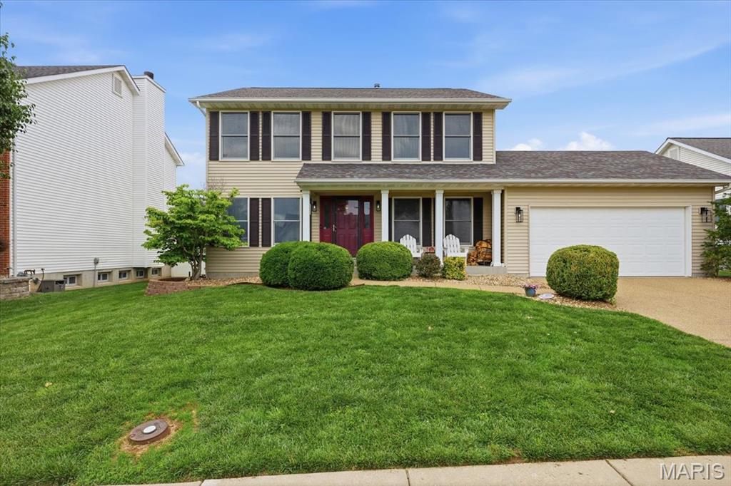 Welcome to this beautiful two-story home that perfectly blends space, style, and convenience. Nestled in a highly sought-after community, this property offers access to three pools, tennis courts, and a clubhouse. And the location? Simply unbeatable. Close to top-rated schools, shopping, dining, and major highways. Step into a spacious living room filled with natural light, ideal for relaxing or hosting gatherings. The formal dining room sets the stage for memorable dinners, while the dedicated office provides a quiet workspace perfect for remote days. A convenient half-bath completes this level. Retreat to the expansive master bedroom featuring a true en-suite bathroom with dual vanities, a soaking tub, and a separate shower. Three additional generously sized bedrooms share a full bathroom. perfect for family, guests, or hobbies. The finished lower level offers incredible flexibility, think media room, game zone, or home gym. Plus you’ll love the extra storage space to keep everything organized. Lower level also comes with additional sleeping area. Don’t miss this rare opportunity to own a home that delivers luxury, comfort, and lifestyle all in one great location. Schedule your private tour today. Buyer to verify all measurements and HOA details.