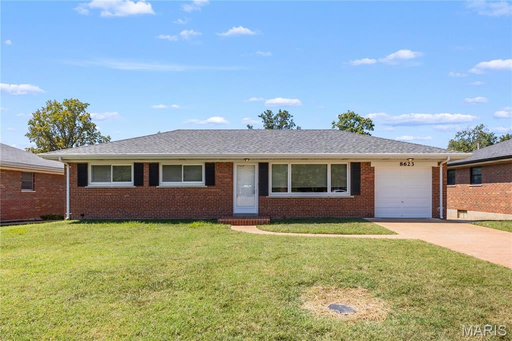 The PROFESSIONAL PHOTOS HAVE ARRIVED!!  LOOKING for a home in LINDBERGH SCHOOLS?!?  Welcome to 8623 Villa Crest!  A cozy brick home situated on a charming street w/ easy access to both Watson & Sappington.  LOCATION!  LOCATION!  Villa Crest is close to everything from a variety of grocery stores to shopping and a myriad of restaurants.  You could even join the CRESTWOOD Swim Club next summer, it's just minutes away.  Walk in the front door to be greeted by original hardwood floors & fresh paint throughout the 3 bedroom, 2 bathroom home w/ an attached 1 car garage, a spacious back yard complete with a massive patio.  Newer windows throughout.  Ceiling fans in all the bedrooms.  This LOCALLY Agent/Owned/Managed home will be available for MOVE-IN on October 1st.  On the main floor you'll find the living room/dining room combo, the eat-in kitchen, 3 bedrooms and 1 updated bathroom.  The basement is an unexpected surprise consisting of a large family room, a SECOND bathroom, a laundry room and a small "kitchen" area.  Need storage?  The basement/garage provides that.  Home comes with all appliances.  Refrigerator/washer/dryer provided AS IS.  Agent/Owner will allow a dog.  Pet rent and pet deposit apply.  Breed/weight restrictions.  The back yard is partially fenced.  Tenant requirements include minimum credit score, income requirement and an excellent rental/mortgage history.  **No Cats.  **NON-Smoking!**  Crestwood Occupancy Inspection has been completed.  CALL your Realtor today to schedule a time to view.  THIS is truly an opportunity you do not want to miss!  :)