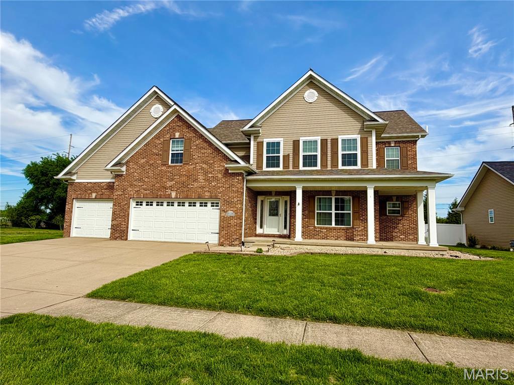BACK ON MARKET TO NO FAULT OF THE SELLER

This 5 bedroom, 3.5 bathroom home offers the perfect blend of comfort, space, and outdoor entertaining. The main level features granite countertops, brand new microwave, stainless steel appliances, main-floor laundry, and a beautiful double-sided fireplace that warms both the living room and kitchen. The primary suite is designed for relaxation and comfort with double sinks, a soaking tub, a separate shower and a MASSIVE walk-in closet. 

Step outside to a fully fenced backyard built for entertaining, complete with a covered patio, custom grill station, and built-in fire pit—ideal for gatherings year-round. With a 9-month-old roof, 1-month-old radon mitigation system, 3-car attached garage, a $300 annual HOA, and a location within walking distance to O’Fallon Family Sports Park and just minutes from Scott AFB, hospitals, shopping, and dining, and an already passed occupancy inspection, this home truly checks all the boxes.

Buyer to verify all information.