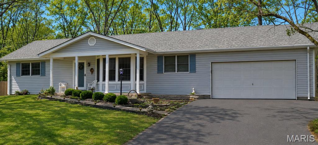 Welcome to this ranch home offering plenty of potential on a generously sized lot. The floor plan features comfortable living spaces and a chance for the next owner to bring their own vision and style. The desirable Ballwin location only adds to the appeal. Located within the award winning Rockwood School District and close to shopping, dining and local favorites, you'll also enjoy convenient access to nearby parks, trails and recreational activities. With a spacious lot, a great location and plenty of possibilities, opportunity is knocking. The only question is - will you answer? Bring your creativity, imagine the possibilities and make this one your own. Property is being offered in its current AS-IS condition.