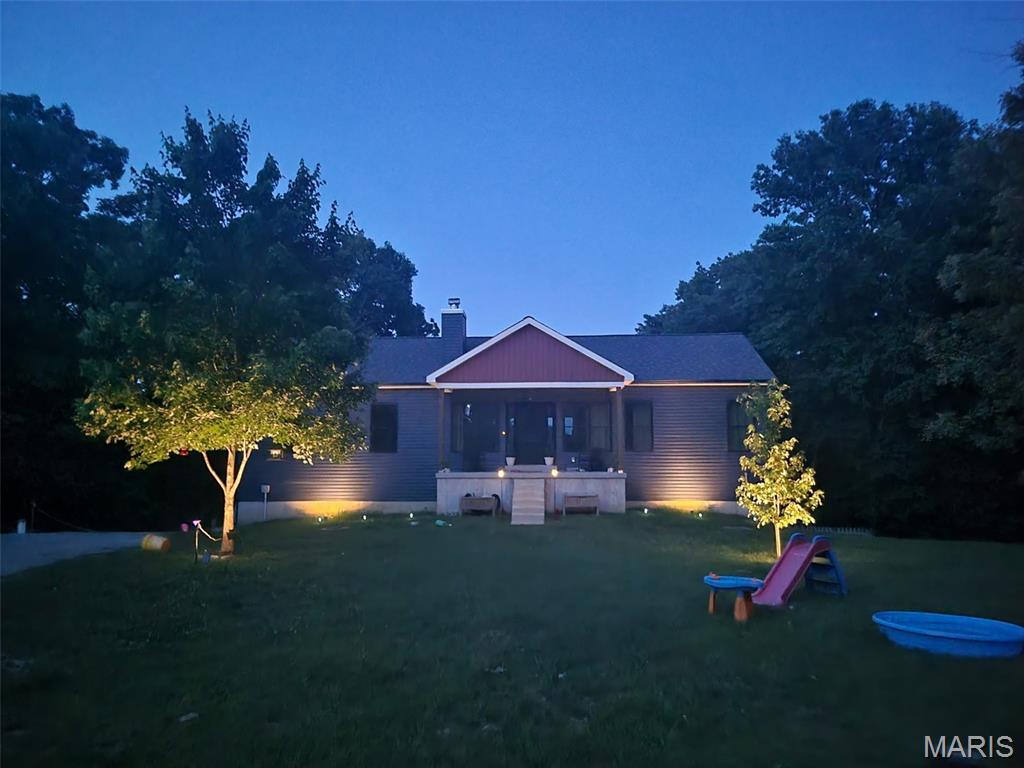 Modern living meets secluded country living-Built in 2023, this stunning 3,000+ sq. ft. residence offers the perfect blend of modern sophistication and park-like tranquility. Nestled on nearly 8 acres of lush, secluded land, this 4-bedroom, 2-bathroom gem is designed to accommodate all your family's needs with style and ease. The heart of the home is an expansive open-concept living area, featuring a chef-inspired kitchen complete with custom cabinetry and exquisite imported granite countertops. The large center island is perfect for morning coffee or evening entertaining. Just beyond the glass sliders, a massive deck awaits, offering spectacular, unobstructed views of your expansive private estate. Retreat to the primary suite, a masterclass in comfort and design. This spacious haven boasts dual closets and a luxurious en-suite bathroom featuring a double vanity, walk-in shower, and a soaking tub perfectly positioned to capture the sunrise. Elegant French doors open to reveal a direct view of the cozy wood-burning fireplace, creating the ultimate atmosphere for those chilly winter nights. Discover the lifestyle you've been dreaming of in this exceptional country home!