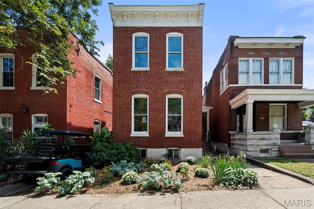 Step into a piece of St. Louis history at 3010 Indiana, a Benton Park single-family residence built in 1892. This turnkey property offers an exceptional blend of historic charm and contemporary comfort and was  impeccably rehabbed down to the studs by award-winning designer/builder Patty Maher in 2017. The kitchen is thoughtfully appointed w/ stainless steel appliances and a versatile island w/ deep double sink to provide both functionality and a central gathering point. Off the kitchen is a first floor laundry room and powder room. In the rear visitors exit onto the first level of the two story deck as the property further extends its living spaces outdoors with a private yard, two car carport, and an inviting patio perfect for year-round enjoyment. Two large sun-drenched bedrooms and luxurious full baths outfit the upstairs, plus a bonus office space/library. The deep basement with 9'+ ceilings provides additional utility and room for potential expansion. Breathe easy as this high end rehab features a Lennox heat pump, 4" media filter, whole home dehumidifier, copper plumbing throughout, sump pump, spray foam insulation, and PVC sewer stacks/ lateral. This home is better than new! Schedule a tour today, and start living your dreams.