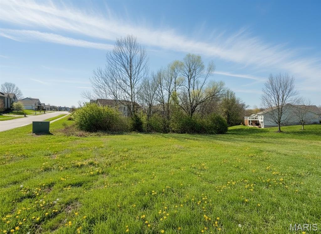 Explore the possibilities this exceptional 10,538 sq ft lot offers in the sought-after well established& built out  Huntsdale Subdivision.  This lot makes an ideal side walk out home to private area with trees and a creek.   It’s a perfect opportunity to create the home you’ve always envisioned. Utilities are already in place, including electric, water, and sewer—builder can create your dream home or bring your builder and your plans. Situated within a platted subdivision with protective restrictions to help maintain value and quality. Commuting is a breeze with new Wentzville David Hoekel Parkway exit nearby.  Don’t miss out on this great opportunity to build your future home.