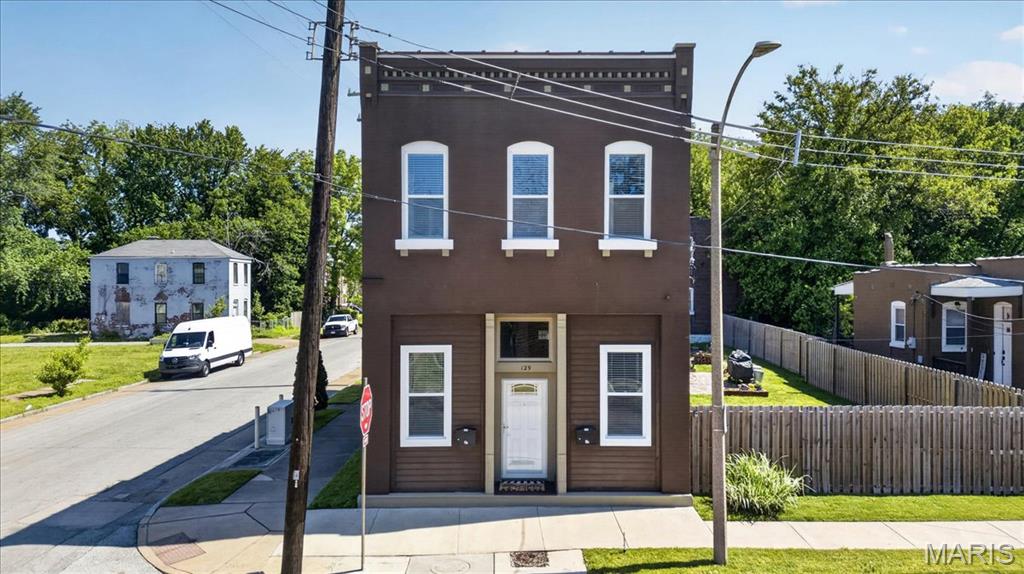 Discover the charm of 125 West Steins Street, nestled in the vibrant Patch neighborhood of St. Louis, MO 63111. This beautifully renovated two-family flat, set on a prime corner lot, combines modern living with classic elegance.

### Key Features:
- **Fully Renovated**: Gutted to the studs, every inch of this property has been meticulously restored, ensuring a fresh and contemporary feel throughout.
- **Spacious Living**: The layout includes a one-bedroom and a two-bedroom unit, perfect for families or potential rental income.
- **Modern Amenities**: Each unit is equipped with high-end Samsung appliances and in-unit washers and dryers, offering convenience and style for everyday living.
- **Secure Parking**: Enjoy the peace of mind that comes with secured gated parking for four or more vehicles. a rare find in urban settings.
### Ideal Location:
Situated in the Patch neighborhood, this property is close to local amenities, parks, and public transport, making it a prime spot for both residents and investors.

Whether you're looking to make this your new home or seeking an excellent investment opportunity, 125 West Steins Street is a must-see. Schedule a viewing today and experience the perfect blend of modern comfort and urban lifestyle!