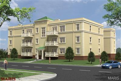 Rare vacancy in this 18 unit boutique style apartment building.  This unit is on the 1st  floor featuring 2 bedrooms and two full baths.  Finishes are comparable to million-dollar homes.  Just minutes from the airport, Clayton, and the U-City Loop. At Hwy 170 and Delmar, go (N) 1/4 mile on N. Mcknight Rd and you are there.  This unit features walk-in closets, a dining room, a living room with a beautiful fireplace, laundry inside the unit, and a private deck and 9' ceilings. Finishes include maple hardwood floors in the main living areas, ceramic tiles in both bathroom's & utility rm, concrete countertops in kitchen and marble counters in both baths, designer lighting, quality carpet in the bedrooms, and custom cabinets. Other features include 2 car-covered parking, storage lockers, and elevator service. Secure access building.