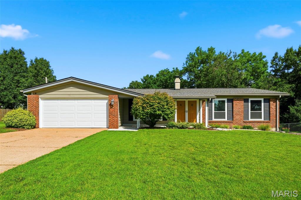 Don't miss this beautifully updated 4-bedroom, 3-bath home nestled on a cul-de-sac in the Mehlville area! The beautifully landscaped backyard backs to trees and subdivision common ground! You’ll love the privacy and peaceful setting! Inside, you'll love the open floor plan featuring new attractive laminate wood-look flooring throughout the main living areas! The spacious kitchen is designed for both everyday living and entertaining, offering granite countertops, a center island, and plenty of workspace while flowing seamlessly into the living and dining areas! The partially finished basement provides additional space with possibilities for a family room, recreation area, home office, or gym! Step outside to enjoy the patio overlooking the great backyard—an ideal spot for relaxing or hosting gatherings! The recent updates also include an HVAC that is wi-fi enabled and a garage door opener that is also wi-fi enabled! Conveniently located near shopping, dining, parks, and schools, this move-in-ready home has so much to offer!