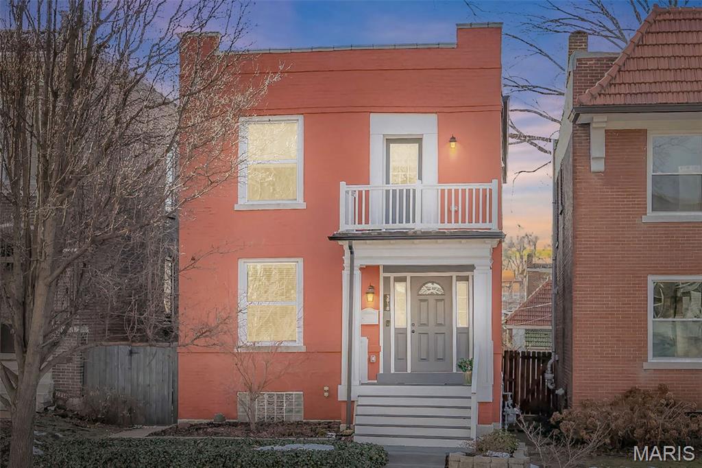 Historical charm meets modern luxury in this beautifully updated two-story home located in the heart of Tower Grove. Just steps from Tower Grove Park—with year-round events, walking trails, and green space—and an easy stroll to local restaurants, coffee shops, and the Missouri Botanical Garden, this home offers the best of city living.
A brand-new Timber Tech front porch and professionally landscaped grounds welcome you inside to an open, bright floor plan filled with natural light. The gourmet kitchen features stainless steel appliances, a gas stove, chef’s island, and stylish finishes, perfect for everyday living and entertaining. Upstairs you’ll find three spacious bedrooms, including a serene primary suite with an en-suite bathroom boasting custom tile, a walk-in shower, and double sinks. Two additional bedrooms share a full bath, and one bedroom includes a private deck—an ideal spot for morning coffee. Convenient second-floor laundry completes the level.
The backyard is fully fenced with a covered deck and level yard, ideal for outdoor gatherings. A two-car detached garage provides secure off-street parking. Major updates include new windows on the main floor, PVC sewer, zoned HVAC (2018), and a newer TPO roof, New electric panel 2026—offering peace of mind for years to come.
A true gem in the heart of Tower Grove—historic character, modern comfort, and an unbeatable location.