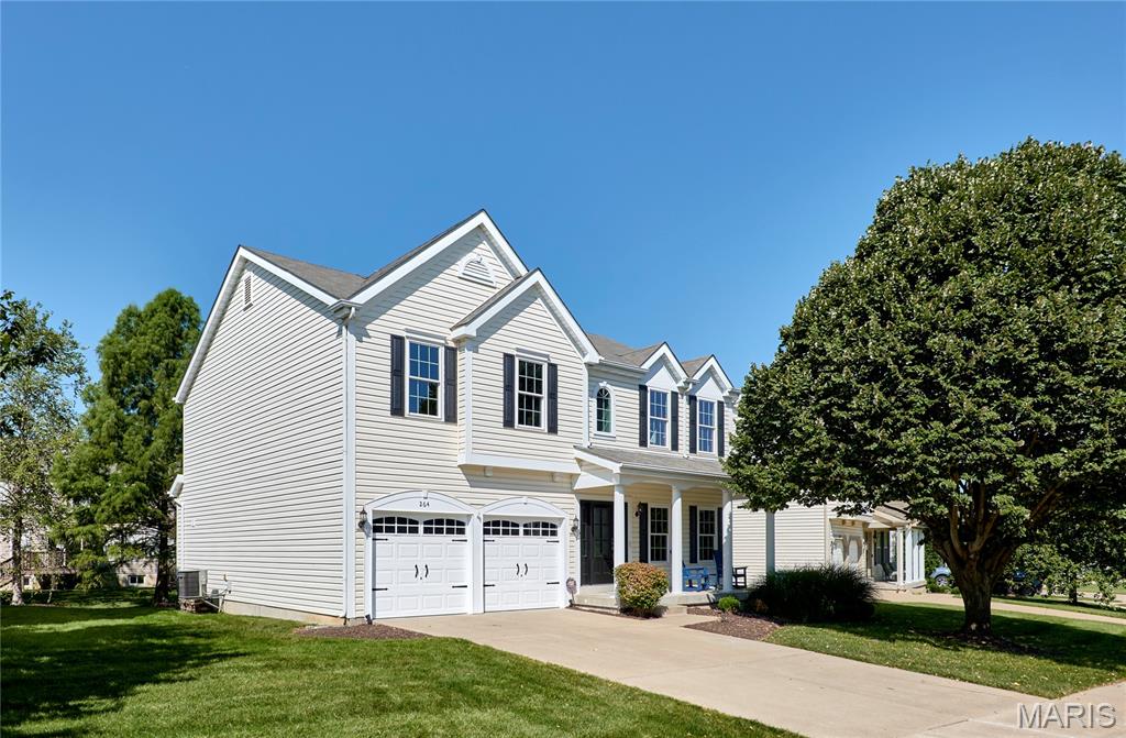 *Back on Market at no fault of seller* Want a single-family home with all the amenities of a condo or villa? This gorgeous home is for you! Enjoy the best of both worlds with the privacy and space of a single-family home, paired with the low-maintenance lifestyle and amenities you’re looking for.  This beautiful 3-bedroom, 2.5-bath home has it all! Nestled in a private setting, this home features a large backyard and spacious patio complete with a hot tub—perfect for relaxing or entertaining.Inside, you’ll find 9-foot ceilings on the first floor, beautiful flooring & crown molding through out, a cozy wood-burning fireplace, and smart-home features. Motorized blinds are installed on nearly every window, while Alexa controls the light switches and blinds for added convenience.The spacious primary suite offers a brand-new 85-inch TV and an electric smart fireplace, creating the perfect retreat. A bonus room provides additional living space and includes a projector and screen that will remain with the home; other equipment is reserved by the seller.Additional features include an owned basement humidifier, sump pit (pump not included), windows & doors (excluding garage door) new in 2025,  per seller a transferable window warranty with $50 transfer fee for any future materials/parts. The home also features solar-powered attic vents that require virtually no maintenance and an installed radon mitigation system. With its smart-home features, spacious outdoor living areas, private backyard, and thoughtful upgrades, this home is ready to impress!  **** Monthly HOA dues include select exterior maintenance, including some Roof repairs / replacement (Non-Casualty/Storm related), lawn care, snow removal, lawn sprinkler maintenance, sprinkler water, and deck maintenance. ***An additional annual HOA fee provides access to and helps cover maintenance of the **community pool, ponds, and other amenities** HOA covers roof repairs or replacement due to normal wear and tear, excluding storm-related damage. ****