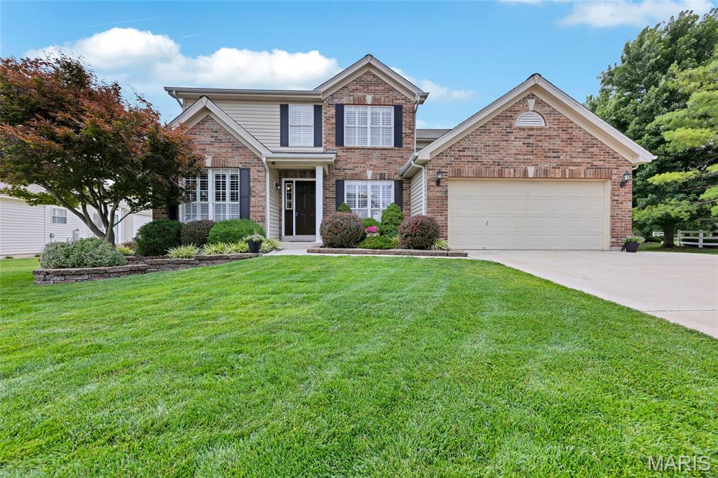 Welcome home to this beautiful 4 bedroom, 4 bath and finished basement in a culdsac!  Walk into the gleaming hardwood floors, plantation shutters throughout, separate dining and office/sitting room.  You will love the open kitchen, with plenty of cabinet space, tile backsplash, breakfast bar and breakfast area.  The family room has a stunning marble gas fireplace with plenty of space for entertaining.  The upstairs has 4 bedrooms; one is a master suite with double closet space.  The basement is an entertainers dream with a theater room, large family area, wet bar and bathroom.  Step outside to the level fenced in yard for outdoor fun.  Subdivision pool, pickleball courts and basketball court.  Close to shopping, highways and more.  Hurry, this gem won't last long.