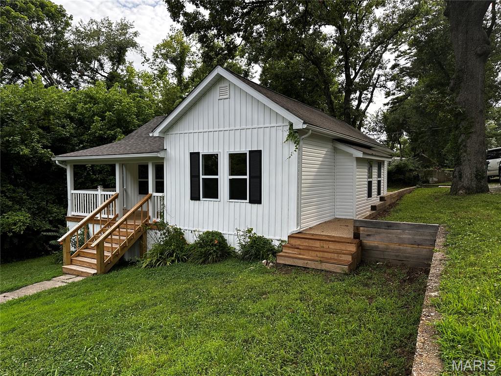 Huge price drop! Motivated seller! Move-in ready!

Take a look at this storybook house located in the historical river town of Steelville!
Airbnb potential or make this your own. This home combines old world details with all new modern luxuries. 
Lots of windows to enjoy the hillside view overlooking the town. New flooring throughout will ensure a clean new start. Brand new kitchen cabinets and appliances. Laundry room with extra space for built in cubbies or an off-kitchen pantry. 
This house has a unique, master suite layout that includes a whole section of the house designated to a dual room bedroom with a private bathroom and oversized closet, perfect for parents, mother-in-law, or teenager getaway. Exterior has been made new with new roof, windows, siding, front porch and more. Front porch has great curve appeal and makes for a relaxing spot.

If you are looking for a home with short term rental potential, Steelville attracts visitors year-round especially during summer, and this 4-bedroom home will fit a large family looking for fun!