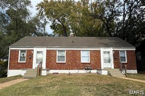 Great two family rental which is fully occupied.  Units have been freshly painted and each has W/D hook up in with newer appliances and full basement. Nice back yard, close to major highways convenient to Clayton and great shopping areas. Easy access to airport and metro link.  Great investment property. Must see will not last long.