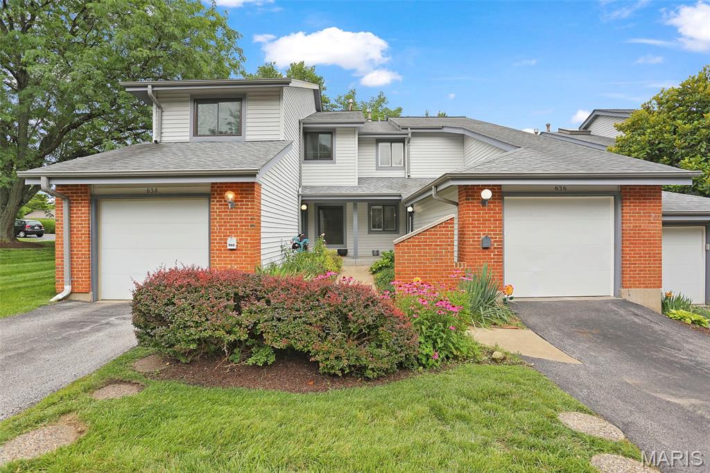 Completely updated and newly remodeled Townhome in a prime Ballwin Location.  Over 2000 square feet of living space with 2 beds and 2.5 baths.   All new hardwood flooring throughout the main floor living spaces, new kitchen with granite tops and stainless appliances.  Large living room with gas fireplace walks out to the composite deck.  Dining room and breakfast nook off the kitchen along with a updated half bath on the main floor.   Spacious primary bedroom with walk in closets, fully remodeled bath upstairs along with another good sized bedroom.  Finished lower level with full bath, rec room with gas fireplace and walkout to a nice private patio.   Plenty of storage space in the basement as well.  1 car oversized garage and plenty of off street parking across from the townhome, walking distance to the community pool and clubhouse.  Nothing was missed with this renovation, great home, complex and location.