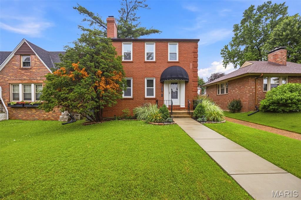 Sought-after South St. Louis City, perfectly positioned in a walkable area near local favorites like Ted Drewes, Trattoria Marcella & Biggies. This delightful home blends classic character with thoughtful updates, hard wood floors throughout and a bright sunporch for your cozy reading nook, yoga space, or even an efficient home office overlooking the spacious backyard and deck—perfect for summer gatherings. The stunning, updated kitchen is truly a standout, showcasing crisp, bright white cabinetry, newer SS appliances - an inviting space ready to impress guests. Large 2 car garage for plenty of off-street parking, flat yard, and a welcoming front porch perfect for morning coffee or evening chats with neighbors passing by. This is South City character at its best—move-in ready, full of charm, and close to everything that makes this area so loved. Convenient to highways, Target, a library, and so many PARKS: Tilles, Lindenwood, and Francis. (How fun will Rockwell Brewery be this summer?!) Recorded sq. footage does not include enclosed back porch or the nice space in basement with a full bathroom. Passed City Occupancy for peace of mind.